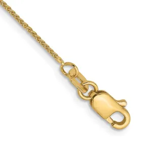 Leslie's 14kt Yellow Gold .8mm Spiga Chain Anklet