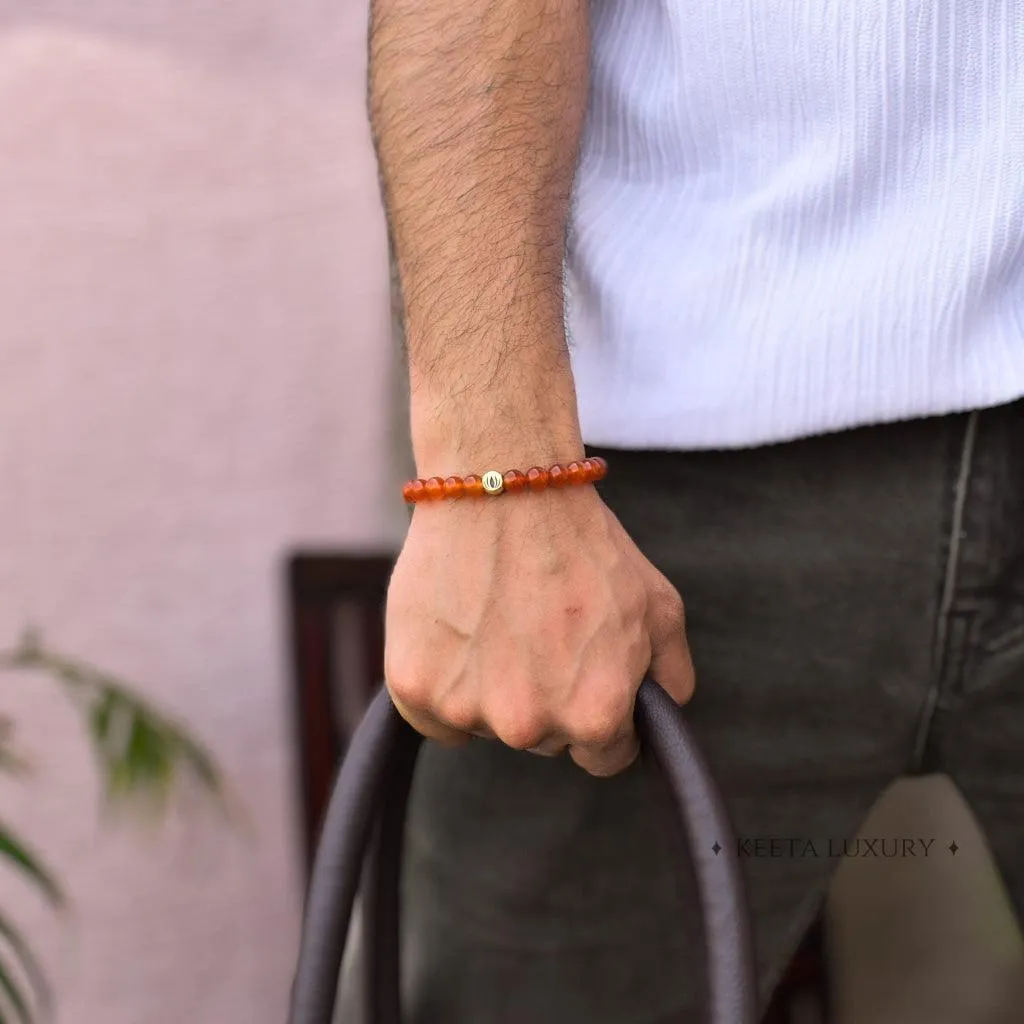 Lotus - Carnelian bracelet