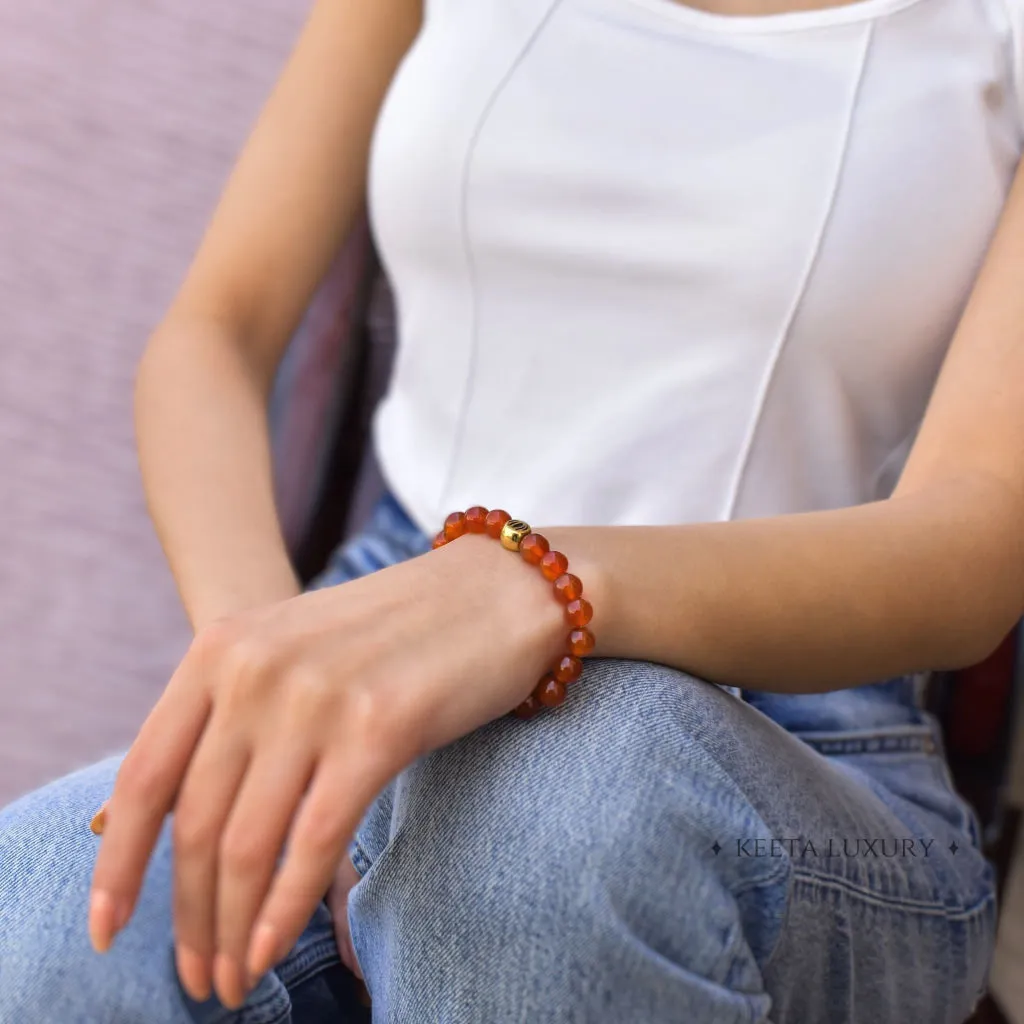 Lotus - Carnelian bracelet