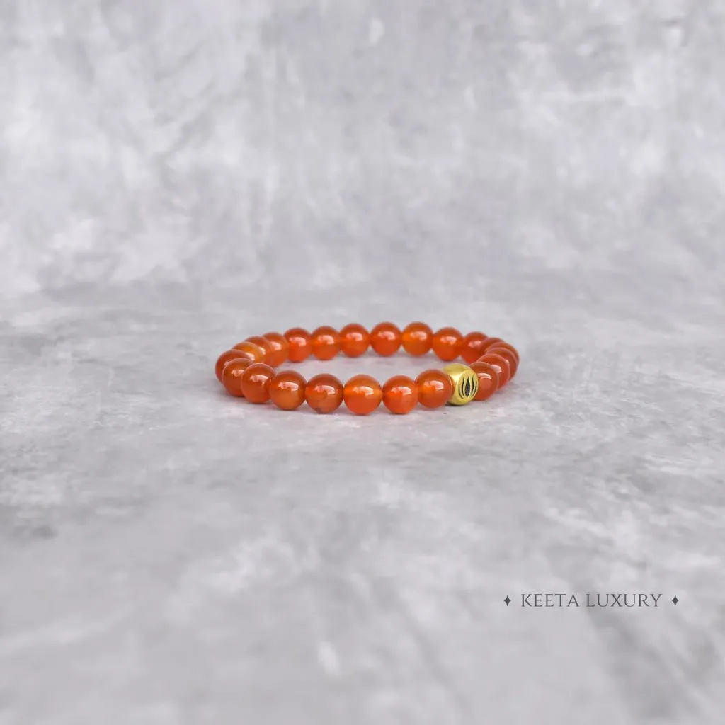 Lotus - Carnelian bracelet