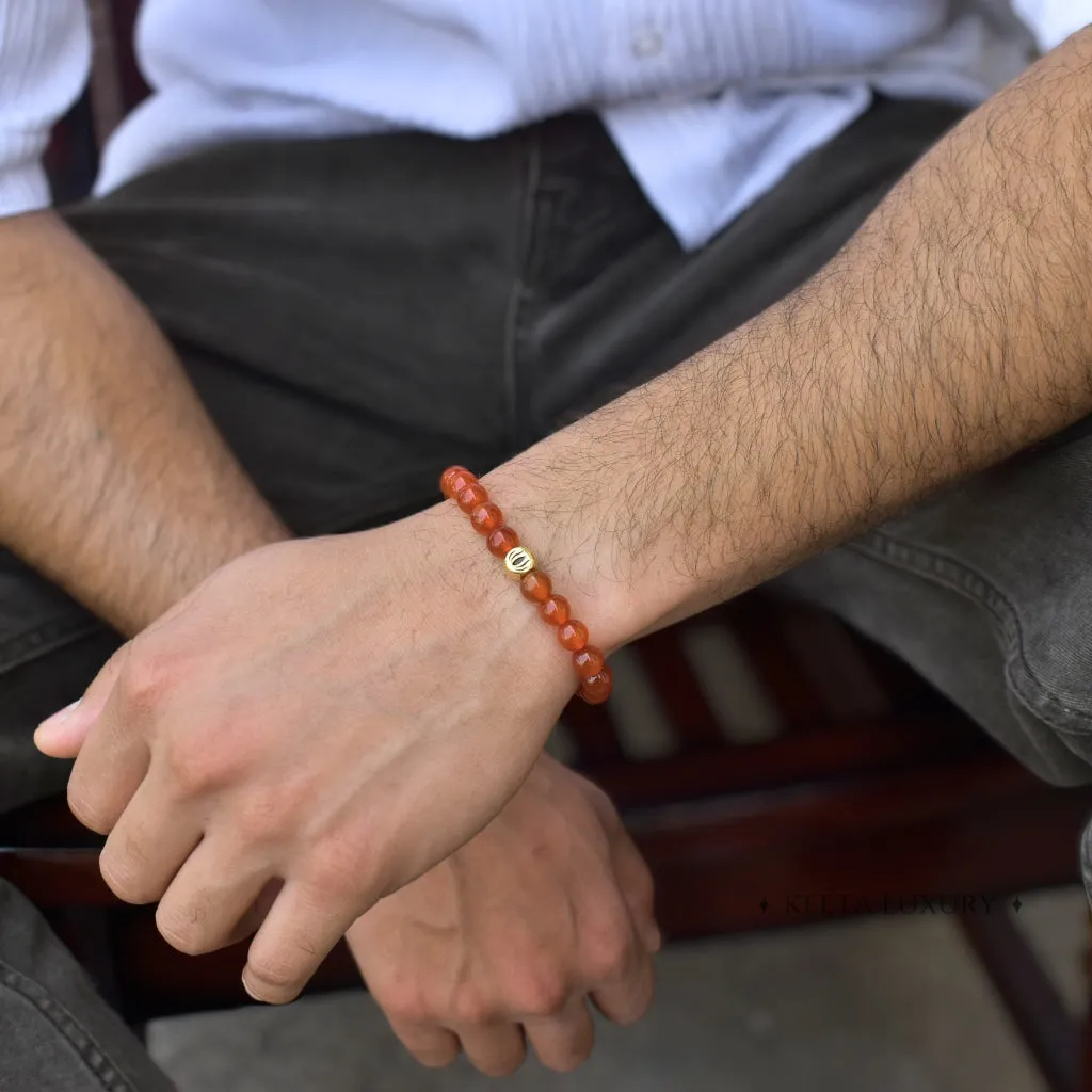 Lotus - Carnelian bracelet