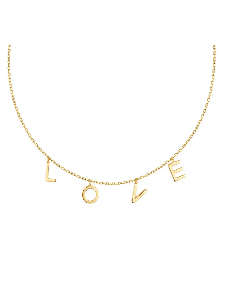 LOVE Alphabet Necklace