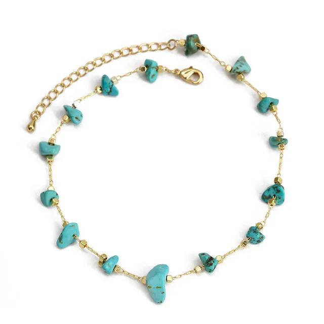 Lucky Eye Fatima Hand Evil Eye Foot Chain Anklet