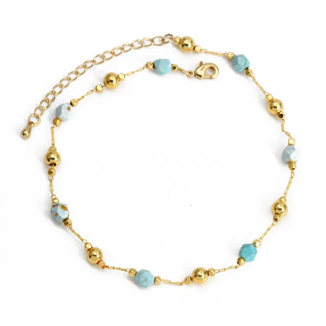 Lucky Eye Fatima Hand Evil Eye Foot Chain Anklet