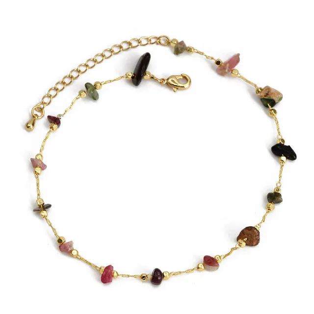 Lucky Eye Fatima Hand Evil Eye Foot Chain Anklet