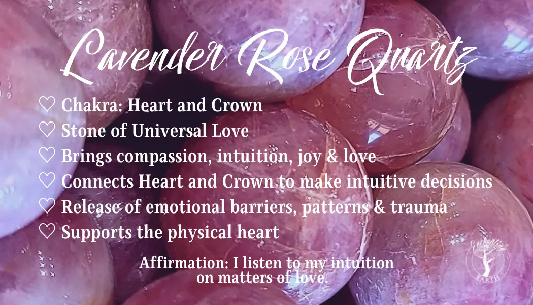 Madagascar Lavendar Rose Quartz Bracelet (High Quality) for Enhancing Intuition and Self Love