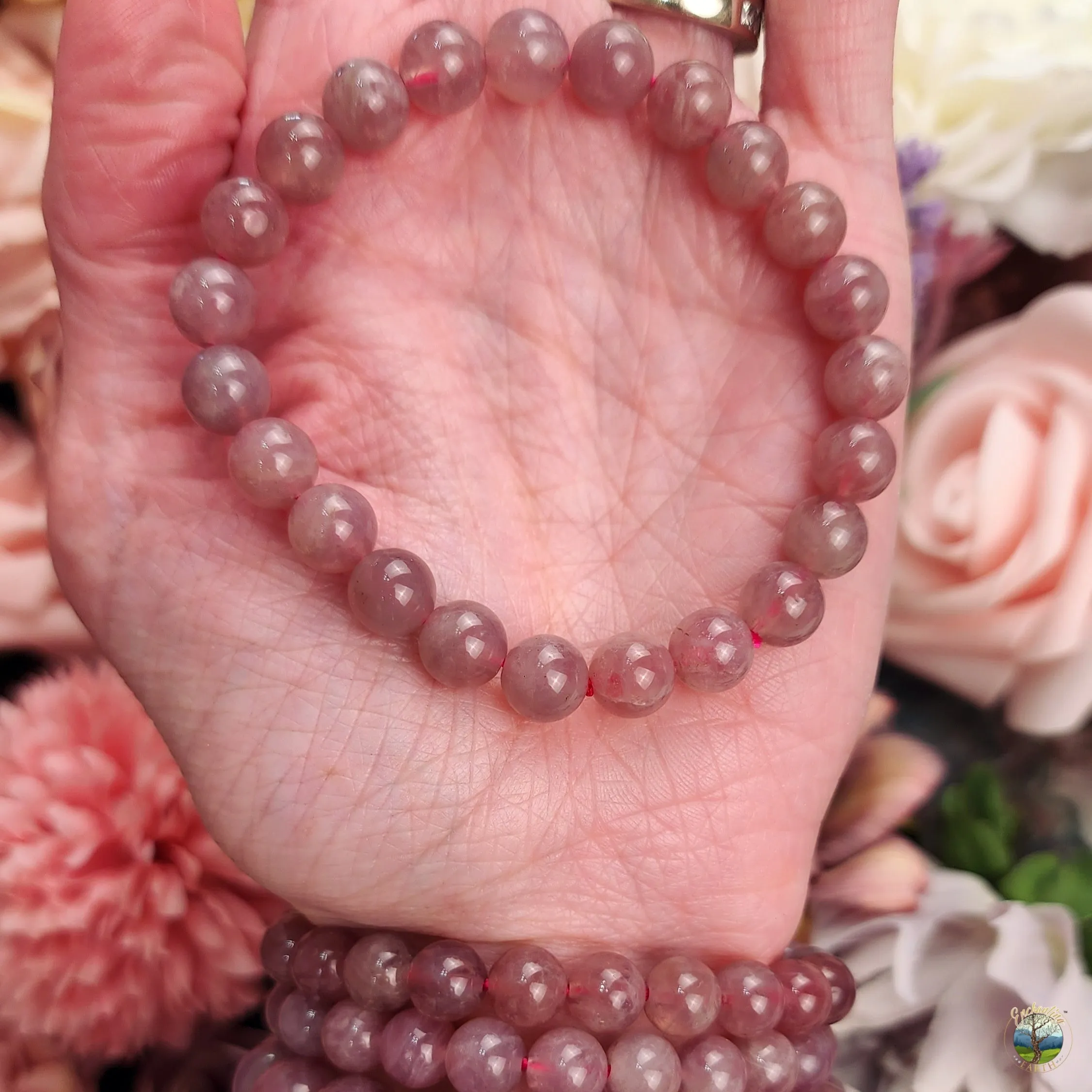 Madagascar Lavendar Rose Quartz Bracelet (High Quality) for Enhancing Intuition and Self Love