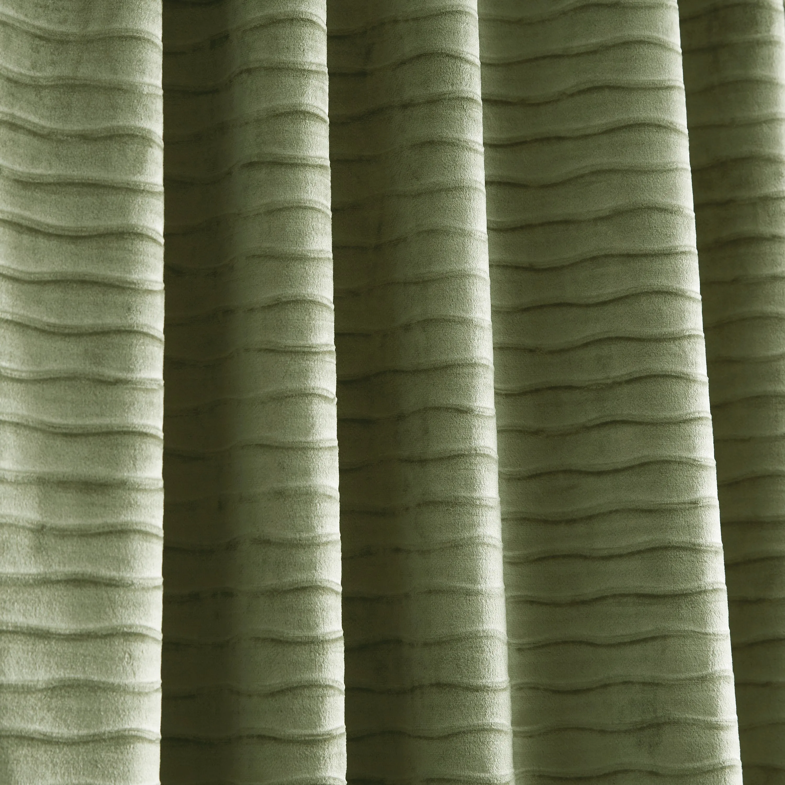 Martha Stewart Wave Embossed Curtain Panel Pair