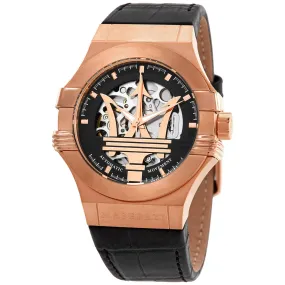 Maserati Potenza Automatic Black Skeleton Dial Men's Watch R8821108039