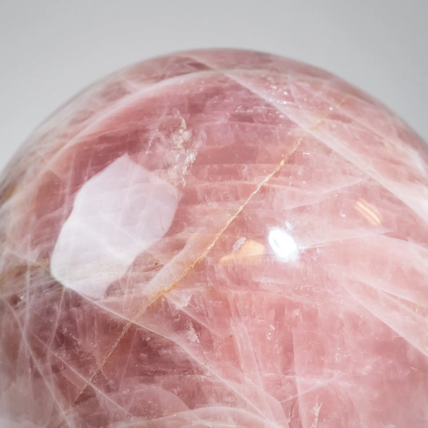 Massive Genuine Polished Rose Quartz Sphere (13" Diameter, 153 lbs)