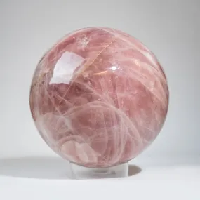 Massive Genuine Polished Rose Quartz Sphere (13" Diameter, 153 lbs)