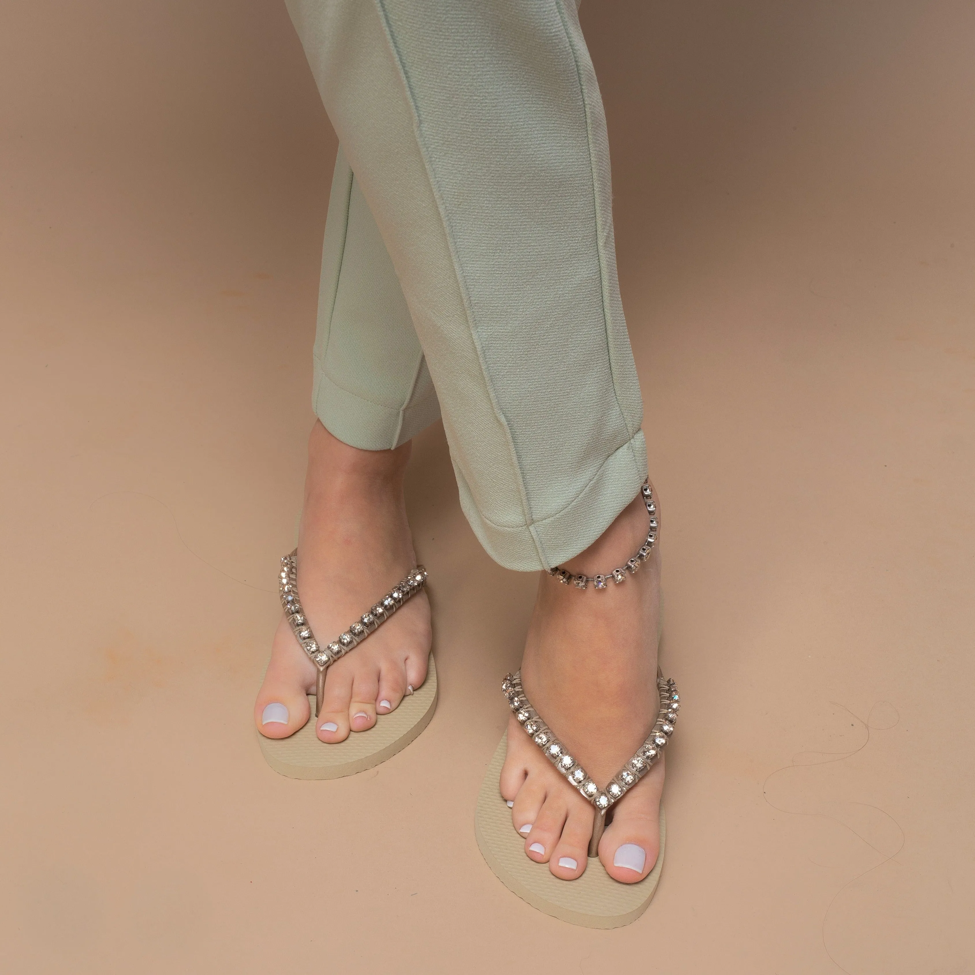 Mini Diamonds Flip Flops