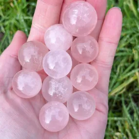 Mini Rose Quartz Sphere