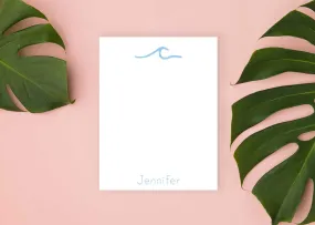 Modern Wave Personalized Notepad