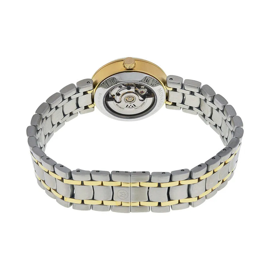 Movado Mother of Pearl Diamond-set Dial Two-tone Ladies Watch 0606921