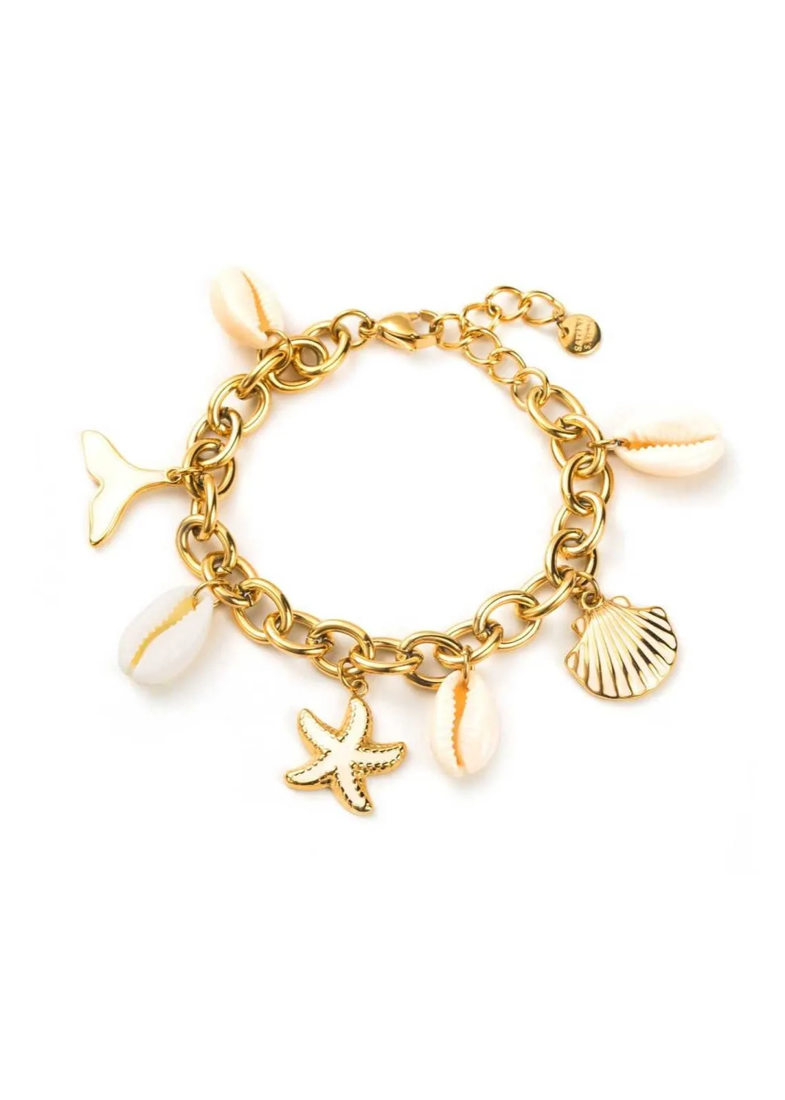 Multi Charm Seashell Bracelet