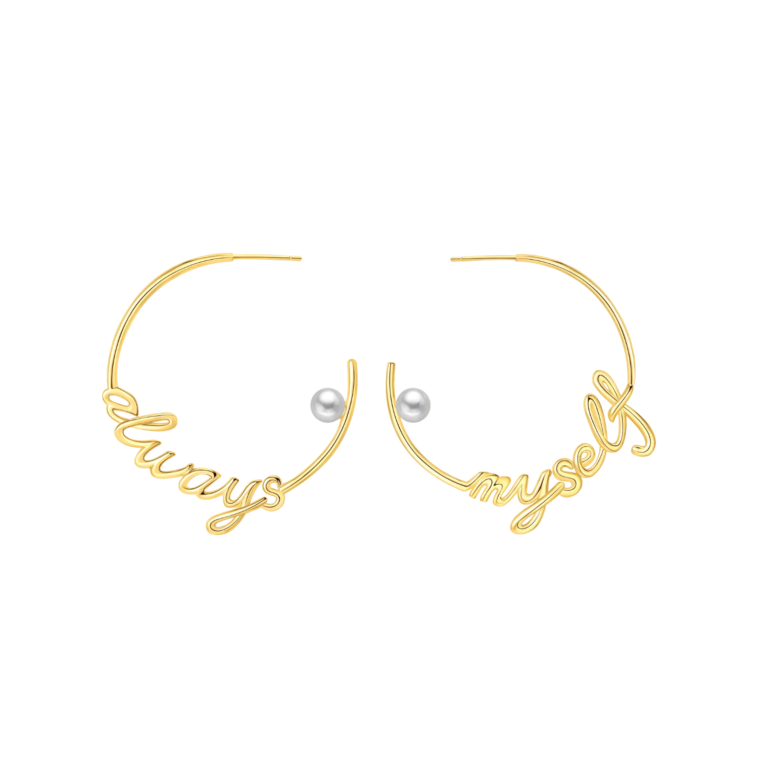 Myself Always Asymmetric Earrings