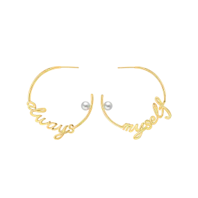 Myself Always Asymmetric Earrings