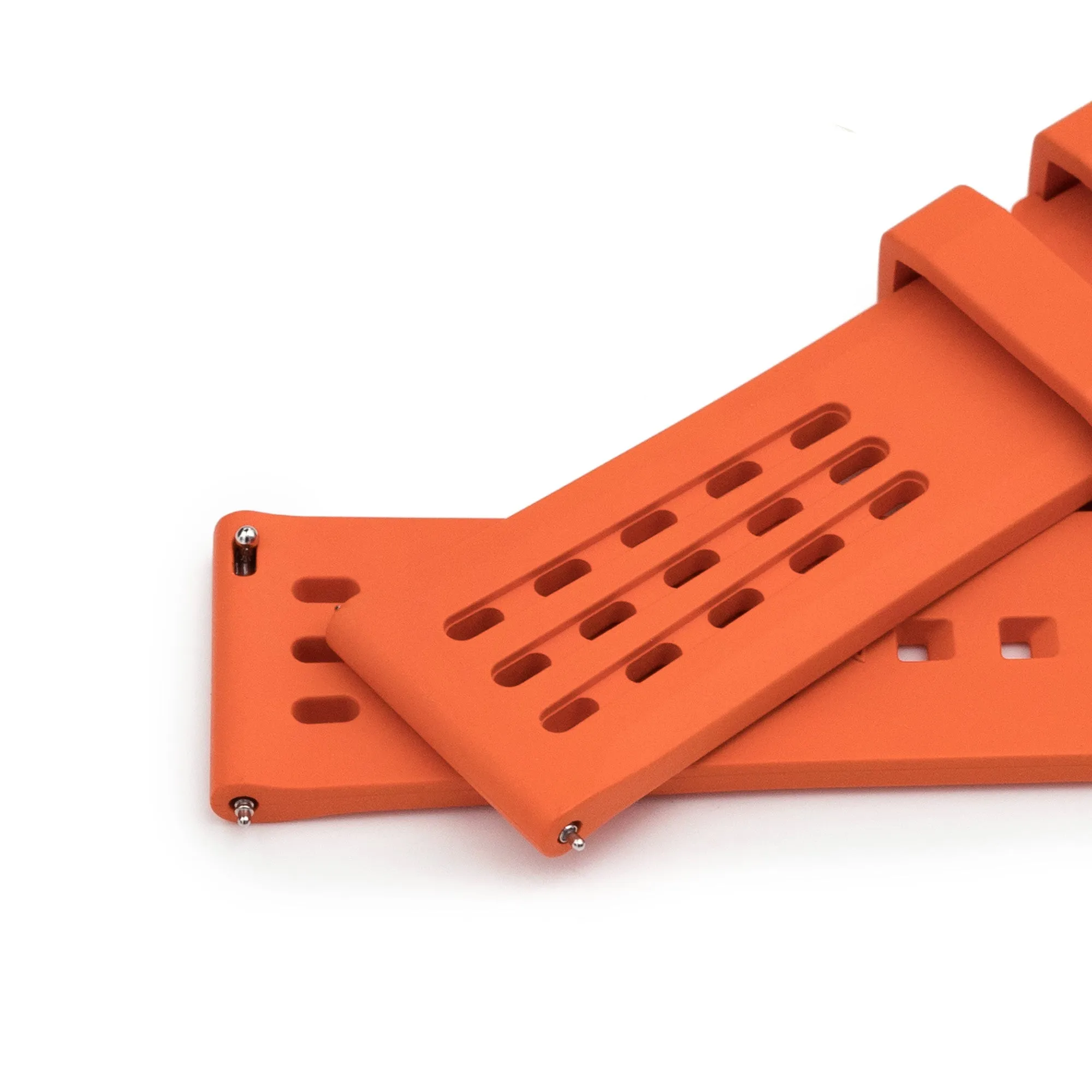 Ocellus Orange FKM Rubber Quick Release Watch Strap