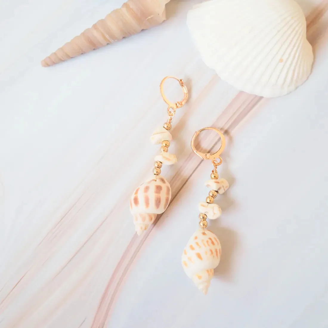 Paia Seashell Dangle Earrings