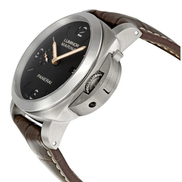 Panerai Luminor Dark Brown Dial Titanium Men's Watch 00351 PAM00351
