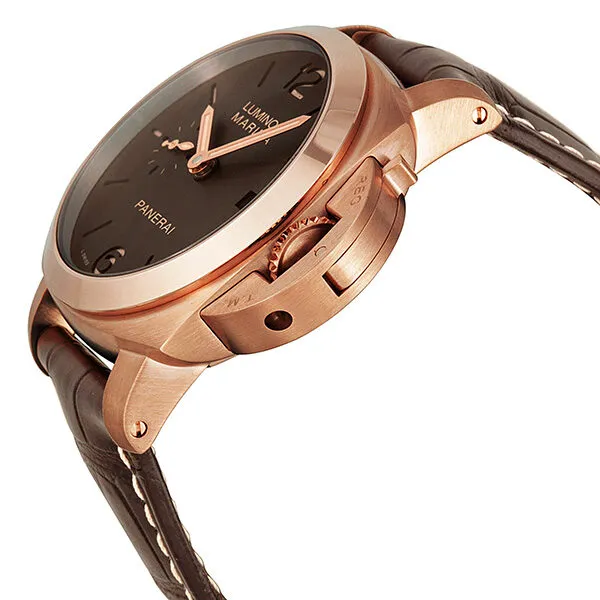 Panerai Luminor Marina 1950 3 Days Automatic Brown Dial 18 kt Rose Gold Men's Watch PAM00393