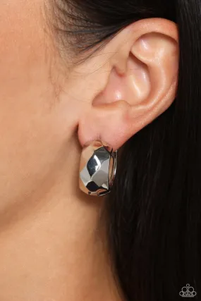 Paparazzi Earring ~ Patterned Past - Silver