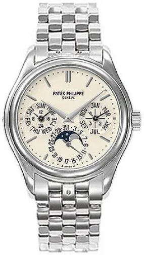 Patek Philippe Calatrava Perpetual Calendar 18kt White Gold Men's Watch 5136-1G
