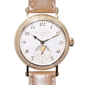 Patek Philippe Hand Wind Diamond White Dial Watch 7121J-001