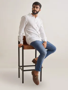 Patrah Morning mist linen shirt