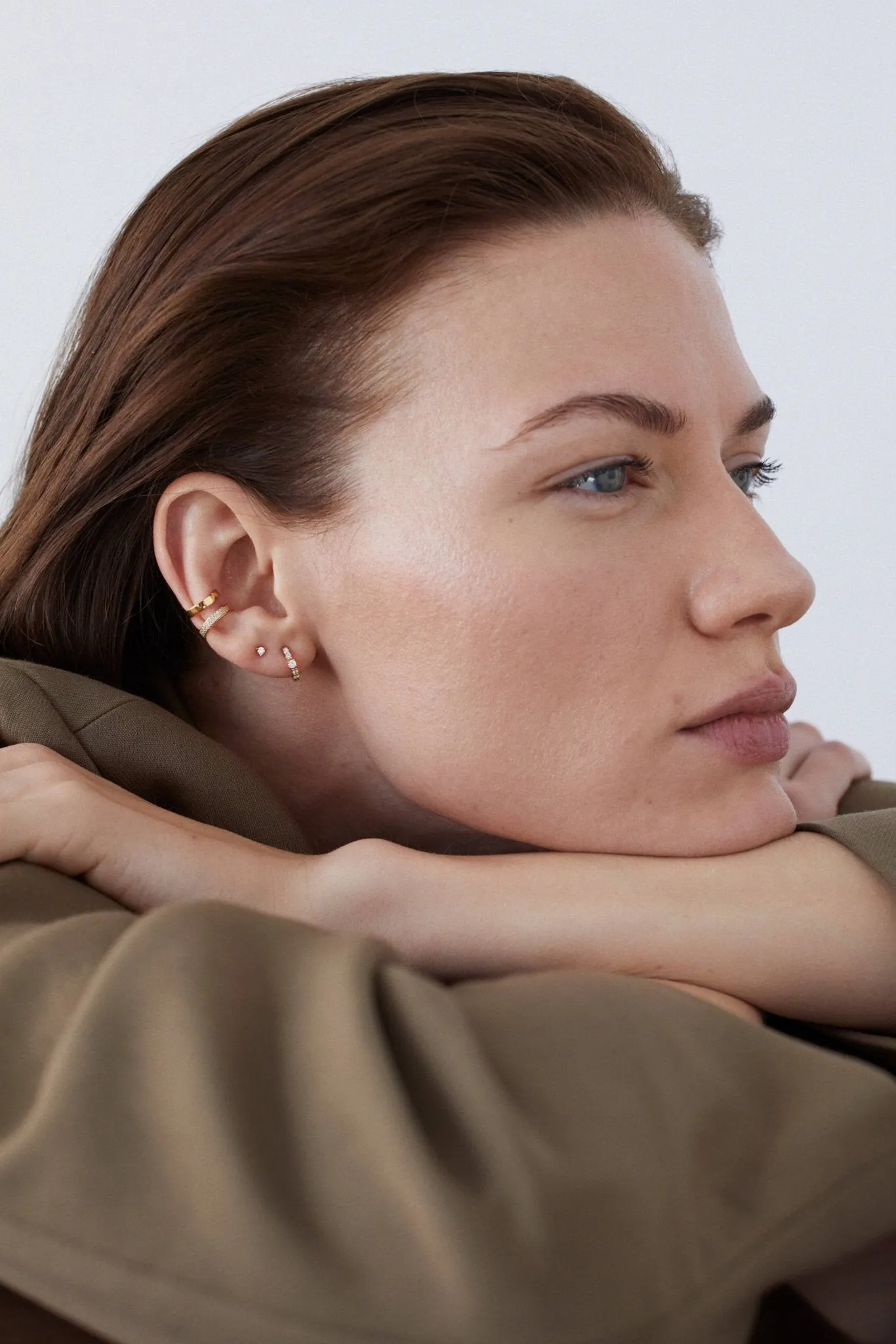 Pave ear cuff