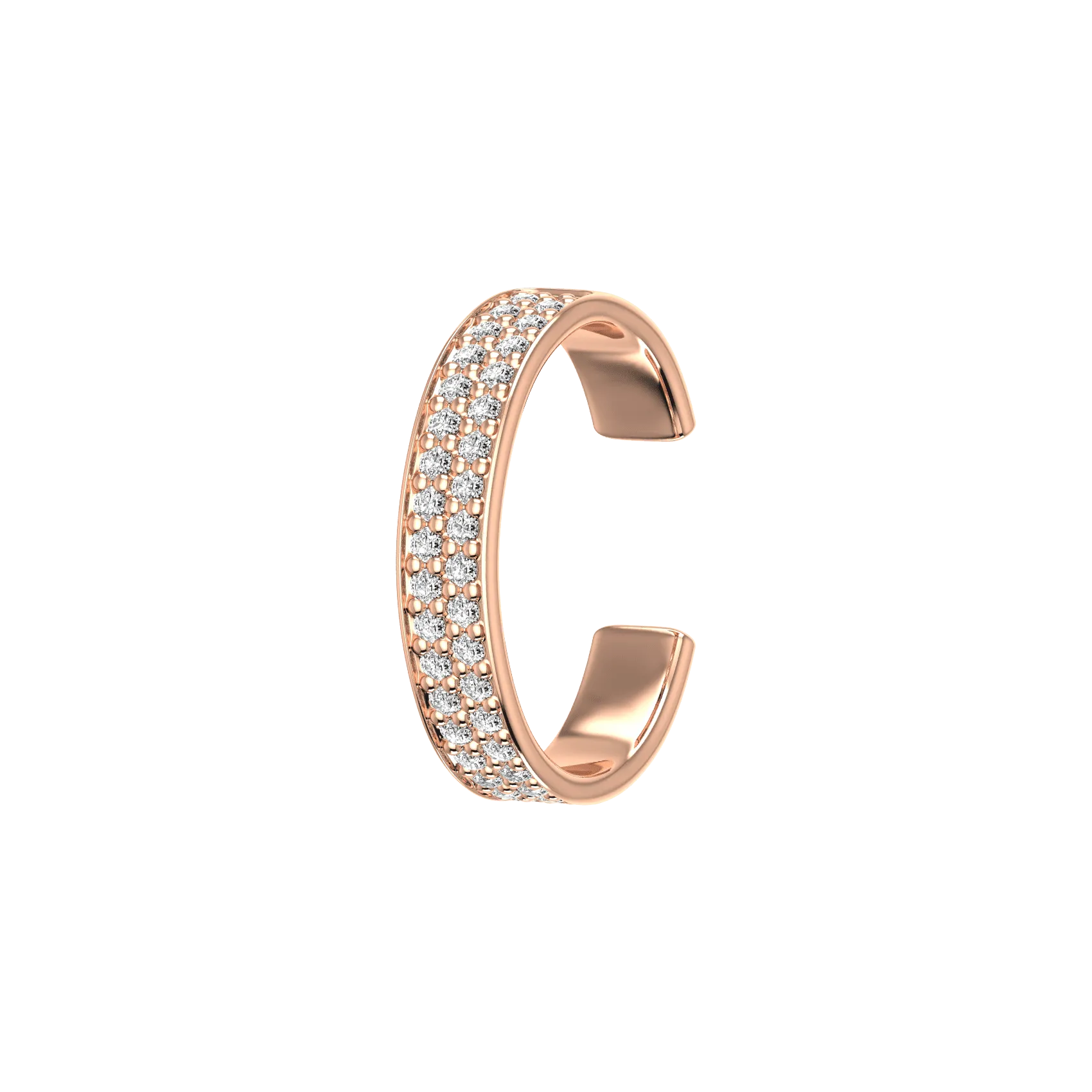 Pave ear cuff