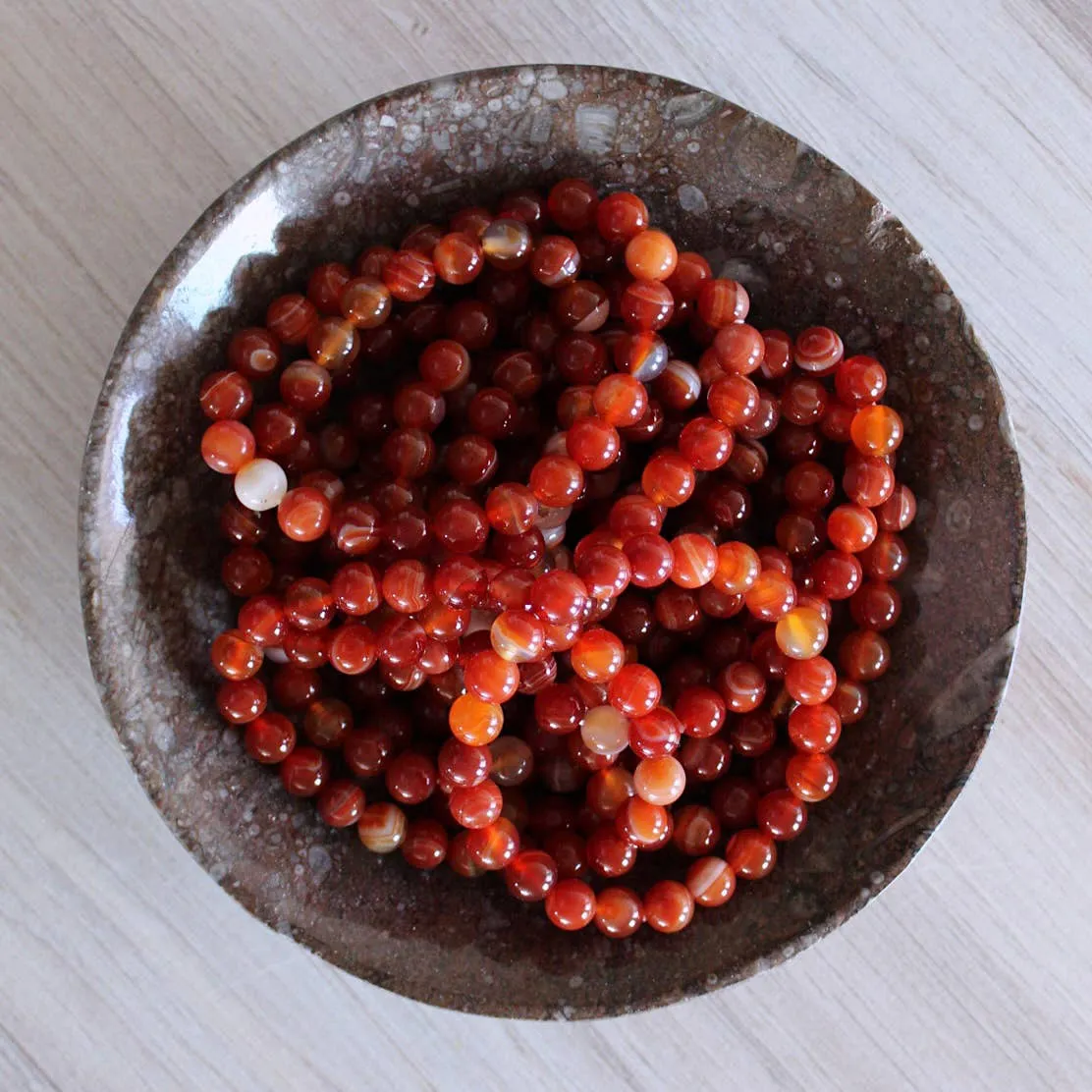 Pebble House Carnelian Bracelet 6 mm