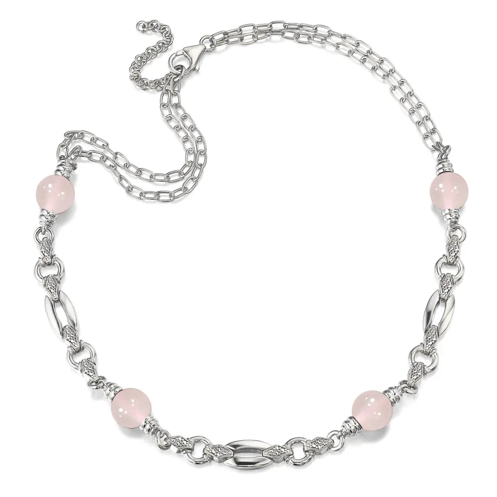 Petra Rose Quartz Necklace