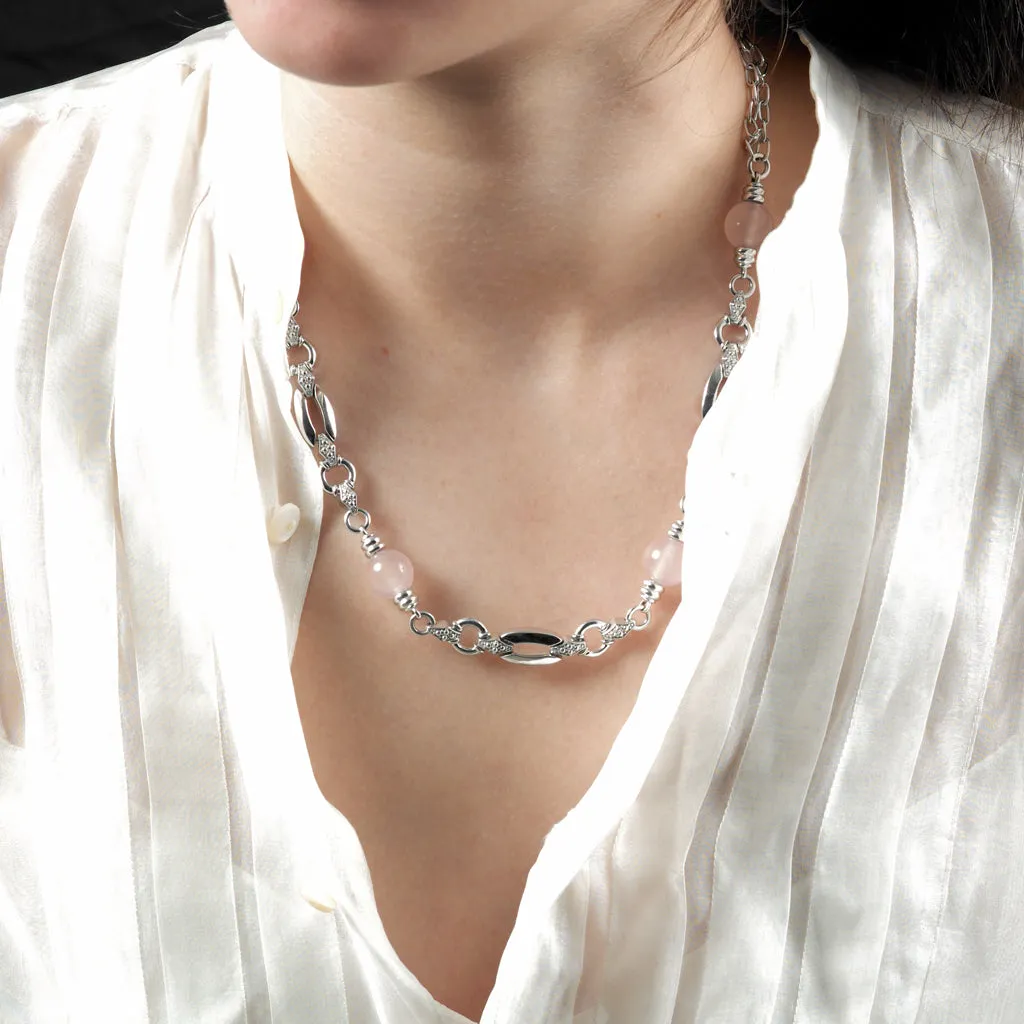 Petra Rose Quartz Necklace