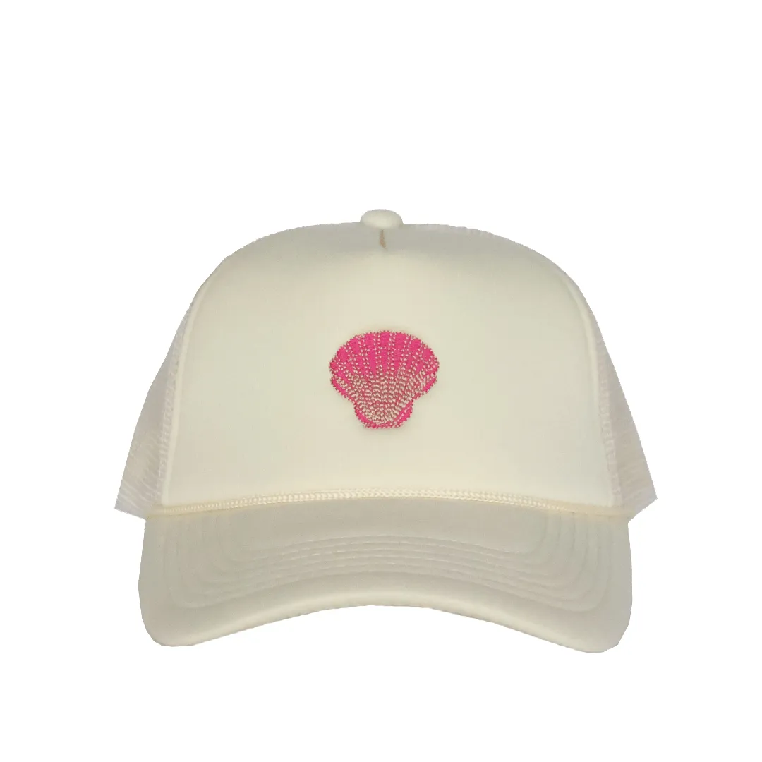 Pink Shell Trucker Hat