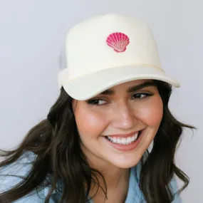 Pink Shell Trucker Hat