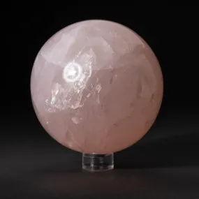 Polished Asteriated Star Rose Quartz Sphere (3.5" Diameter, 3.8 lbs)