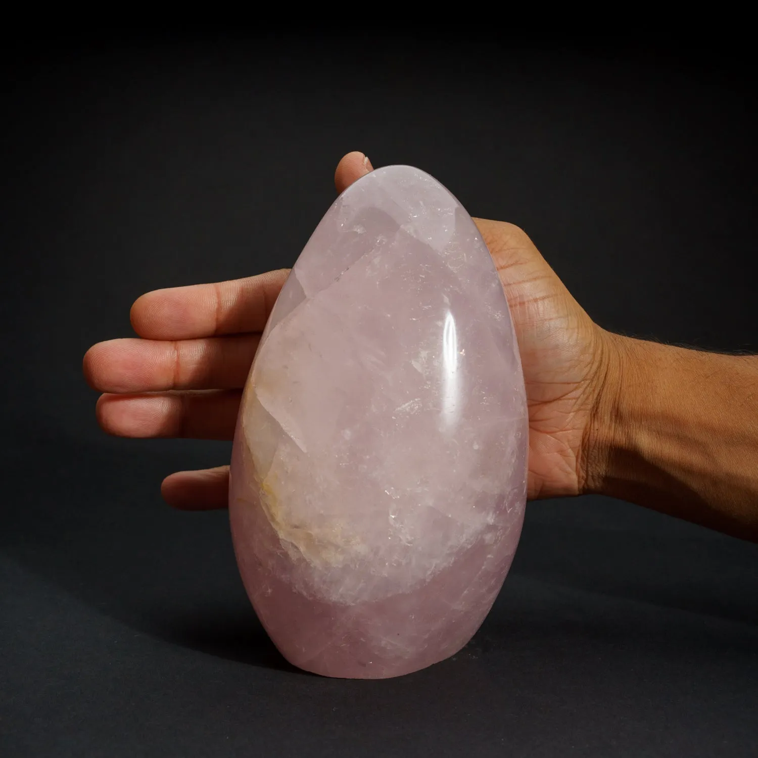 Polished Rose Quartz Freeform From Brazil (3.8 lbs)