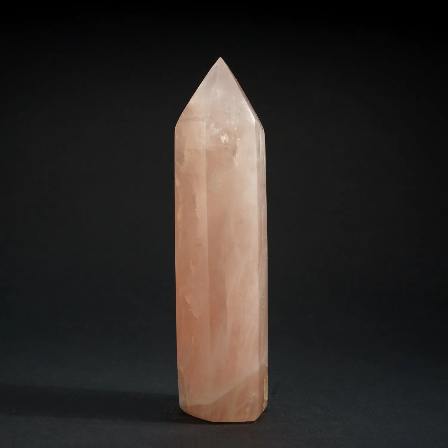 Polished Rose Quartz Obelisk from Brazil (1.2 lbs)