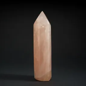 Polished Rose Quartz Obelisk from Brazil (1.2 lbs)