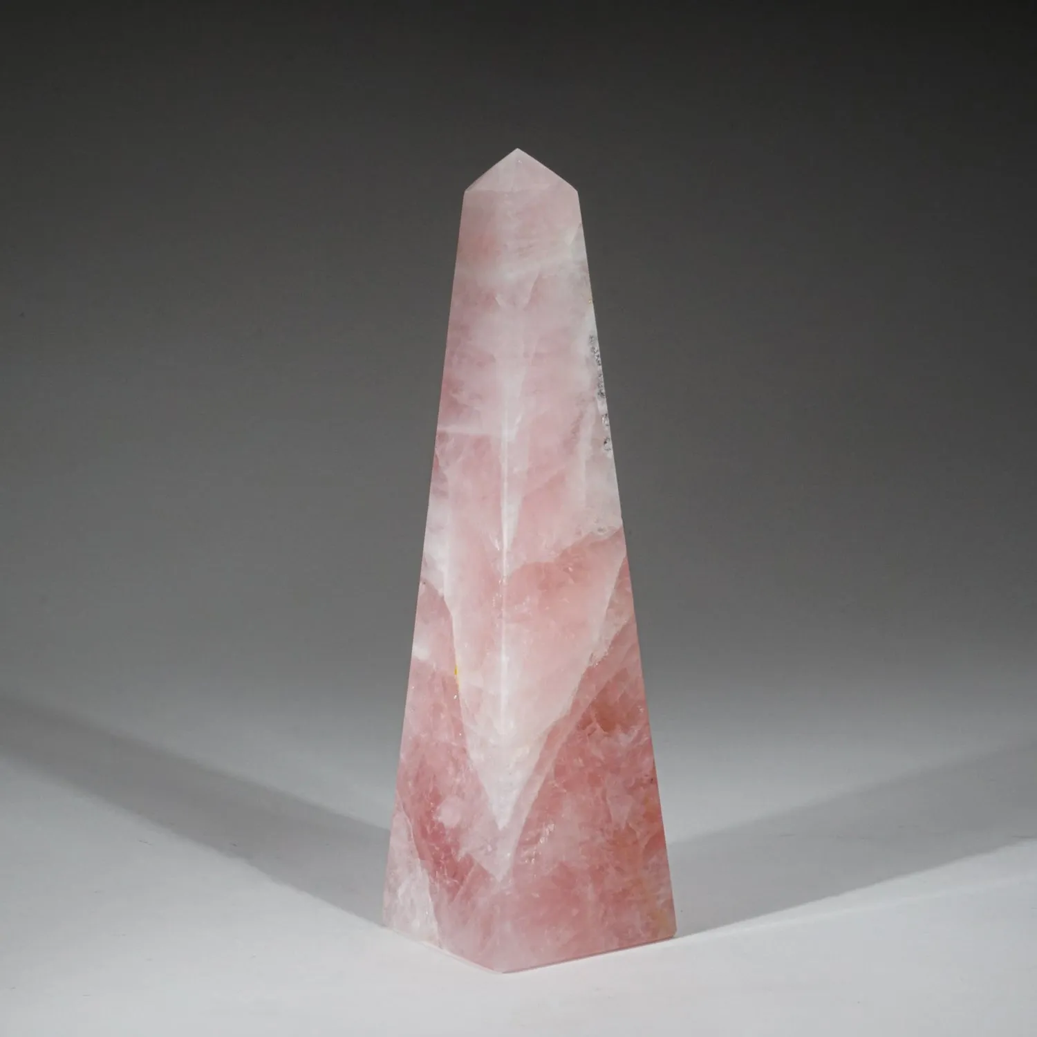 Polished Rose Quartz Obelisk from Brazil (3 lbs)