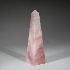 Polished Rose Quartz Obelisk from Brazil (3 lbs)