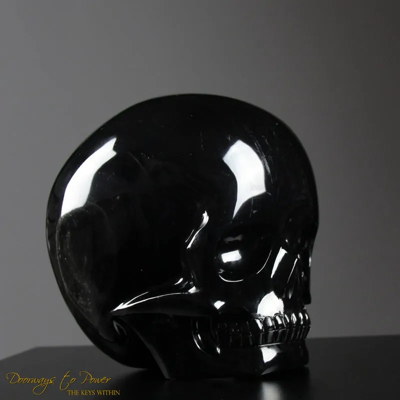 Powerful Black Obsidian Magical Child Skull 'COLOSSAL DEFENDER'