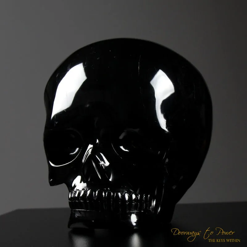 Powerful Black Obsidian Magical Child Skull 'COLOSSAL DEFENDER'