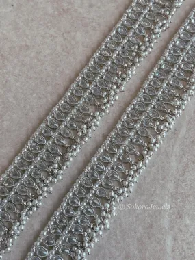 Priya Silver Anklets