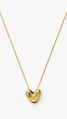 'Puffy Heart' Pendant Necklace
