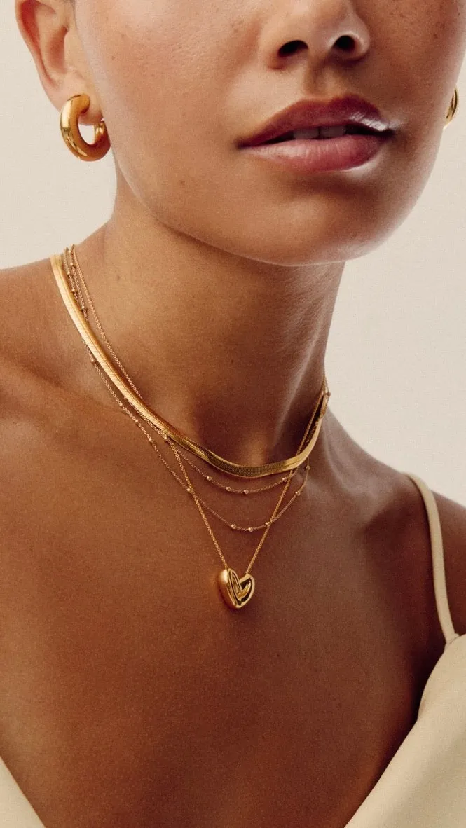 'Puffy Heart' Pendant Necklace