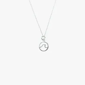 PuraVida, Wave Necklace, Silver