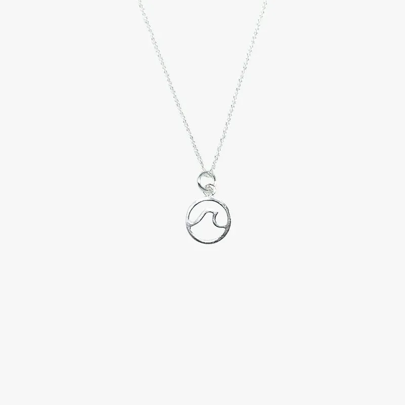 PuraVida, Wave Necklace, Silver